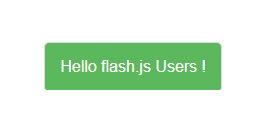 My first Flash Message 