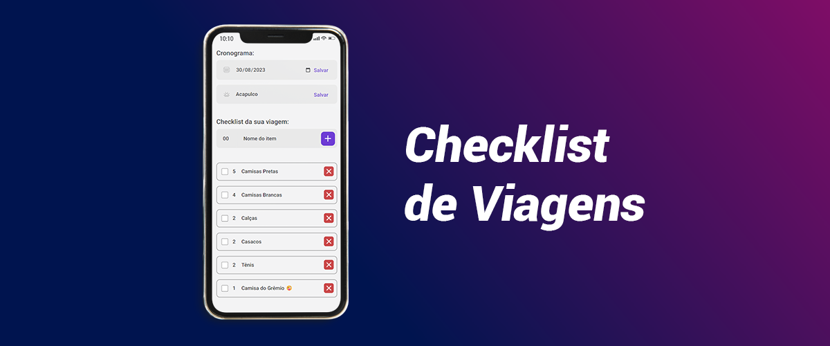 Github Dan El Checklist Viagem Projeto Voltado Apenas Para Uso