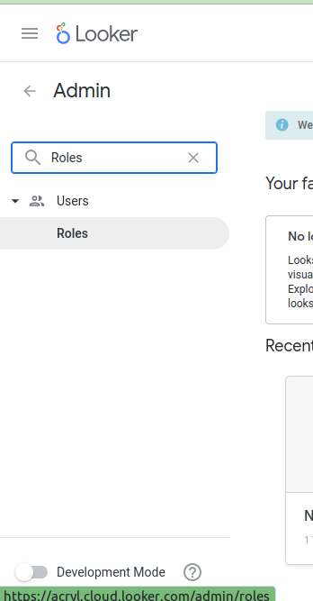 Looker roles search