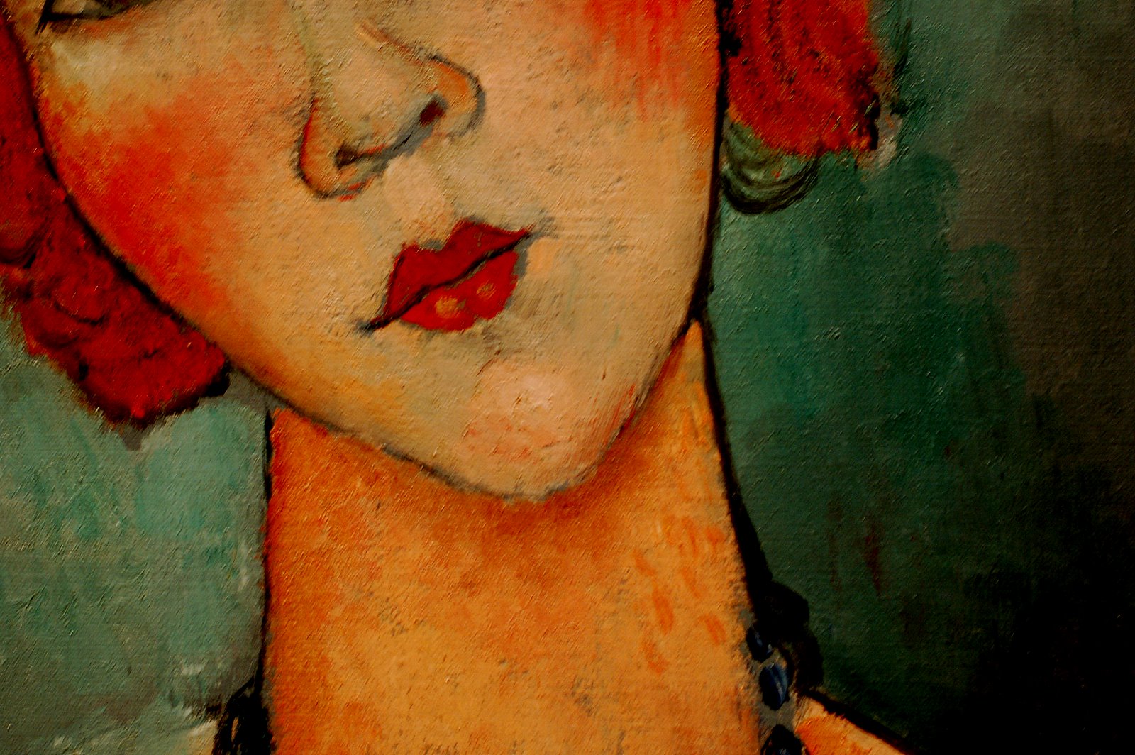 Eu Não Me Economizo - Woman with a Necklace (Pintura de Amedeo Modigliani, 1917)