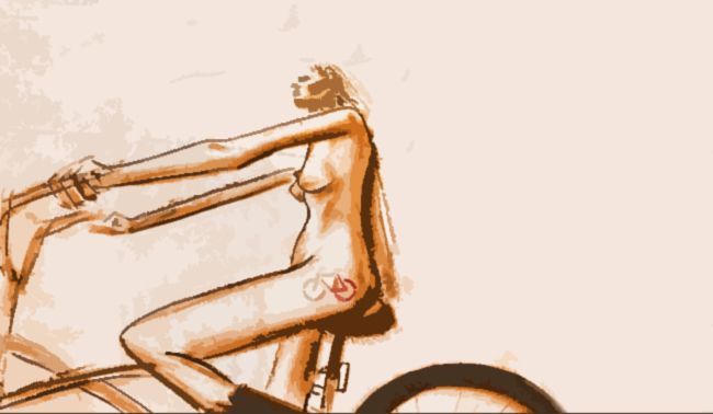 Movimento - Cartaz da World Naked Bike Ride São Paulo, 2009