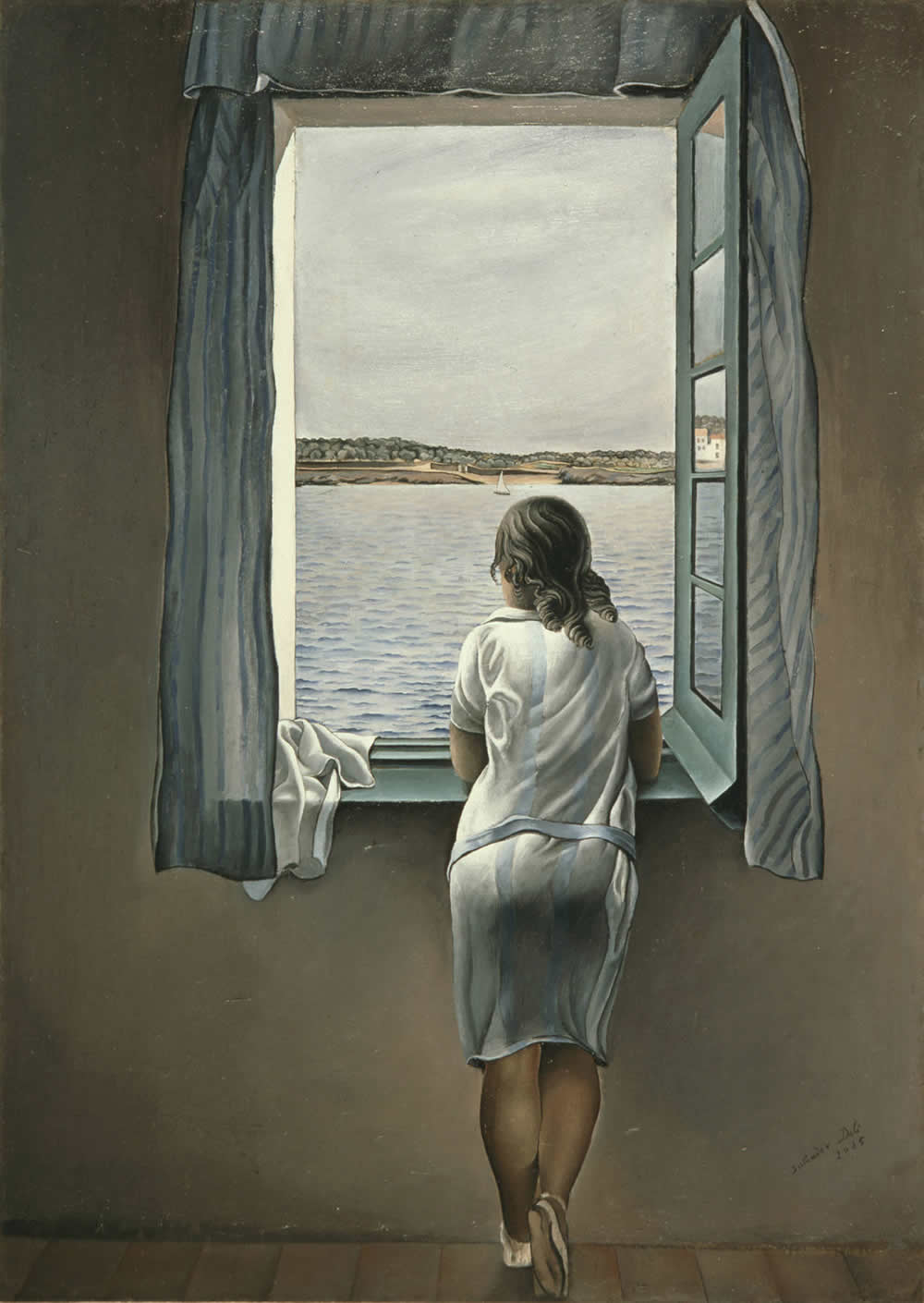 O Rio e O Mar - Girl at the Windows (Pintura: Salvador Dali, 1925)