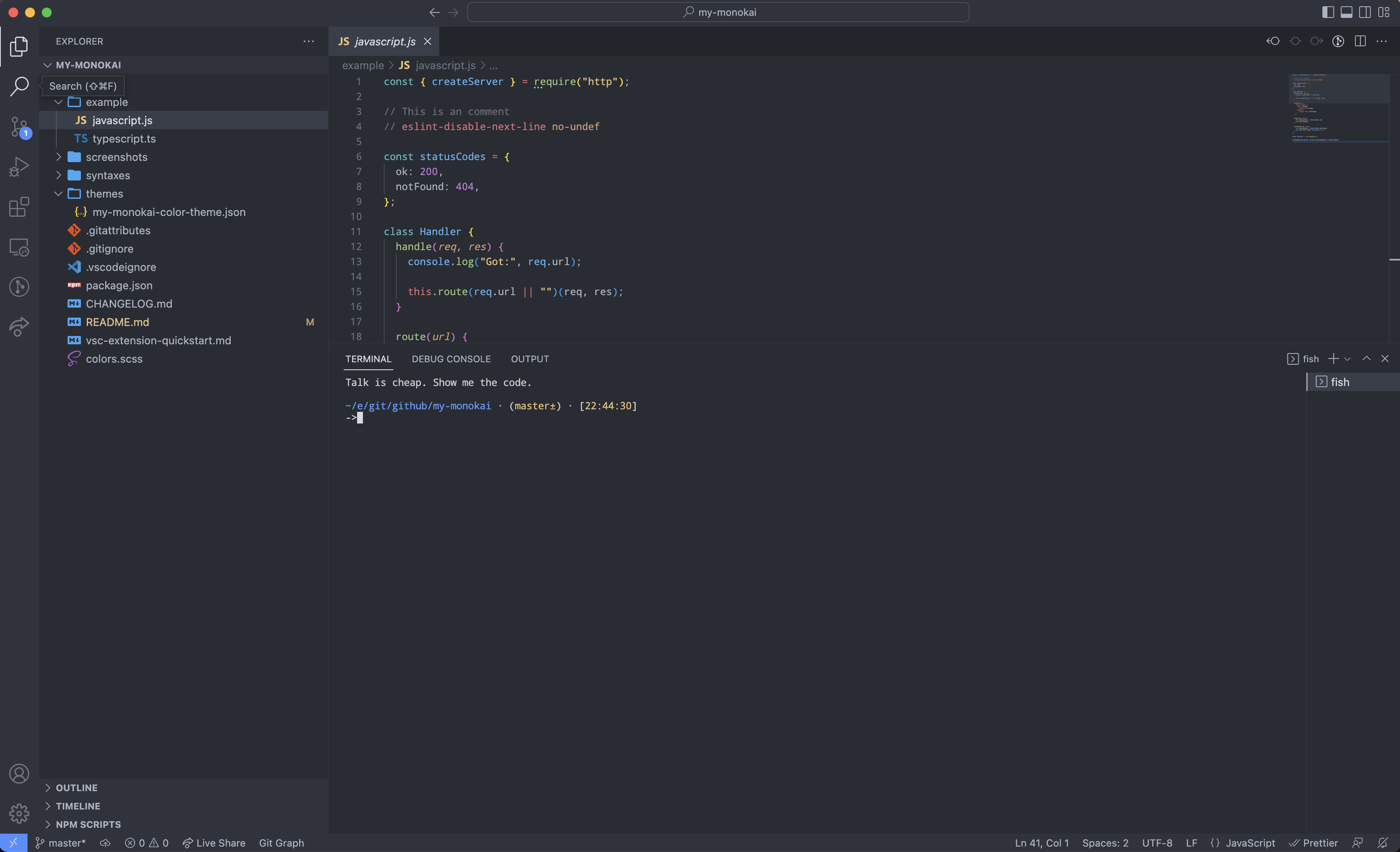 Github Xiedacon My Monokai My Vscode Color Theme