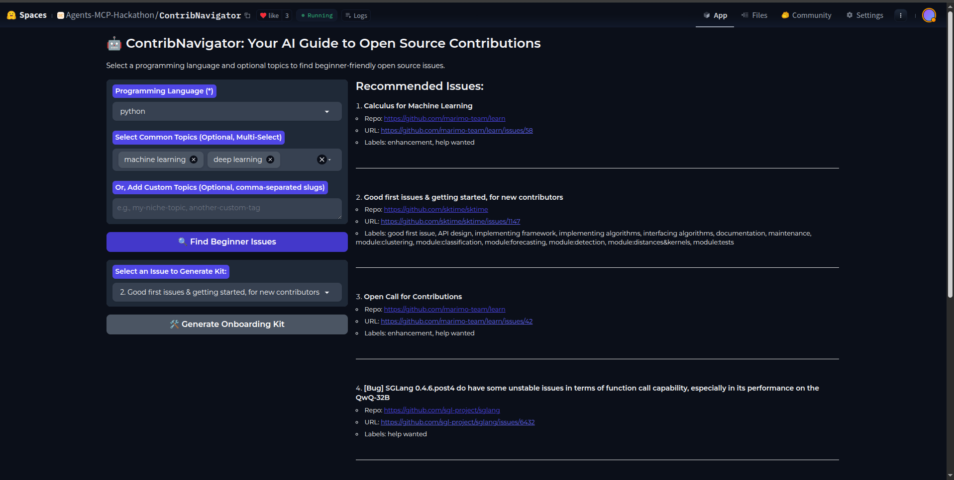 ContribNavigator Demo Video