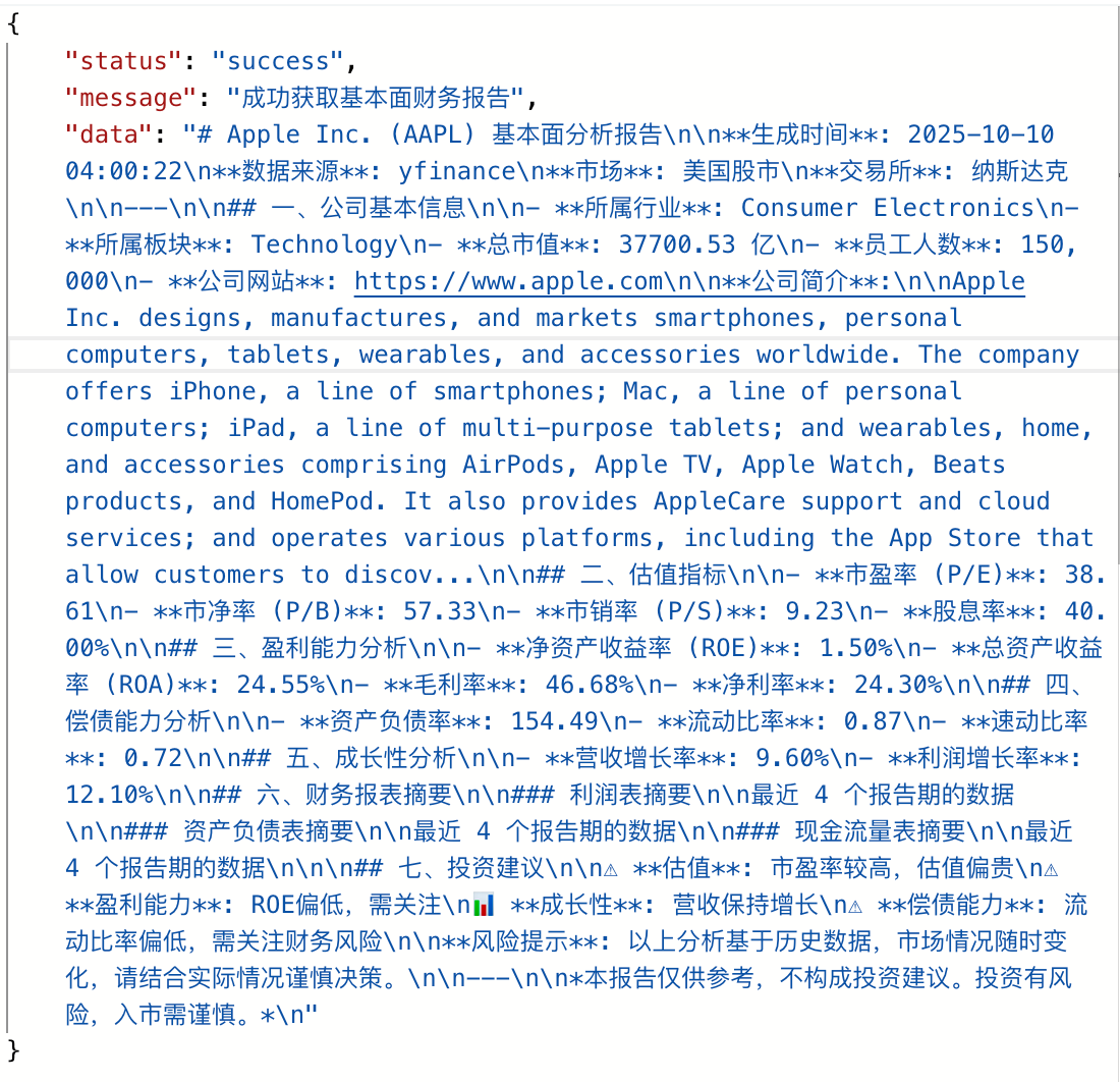 Stock Fundamental API