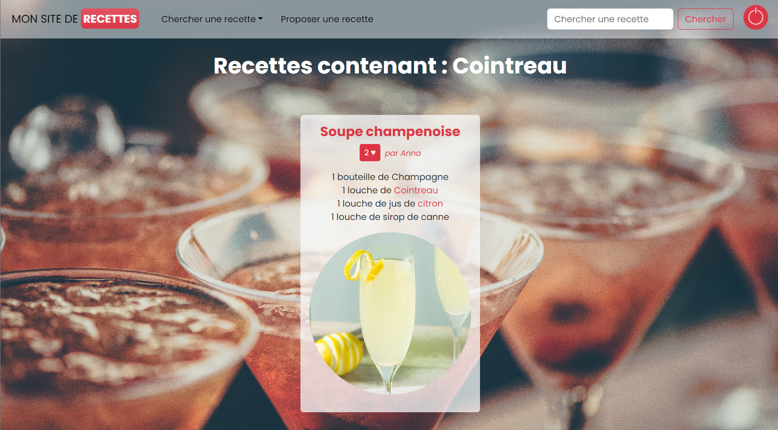 Page d'accueil