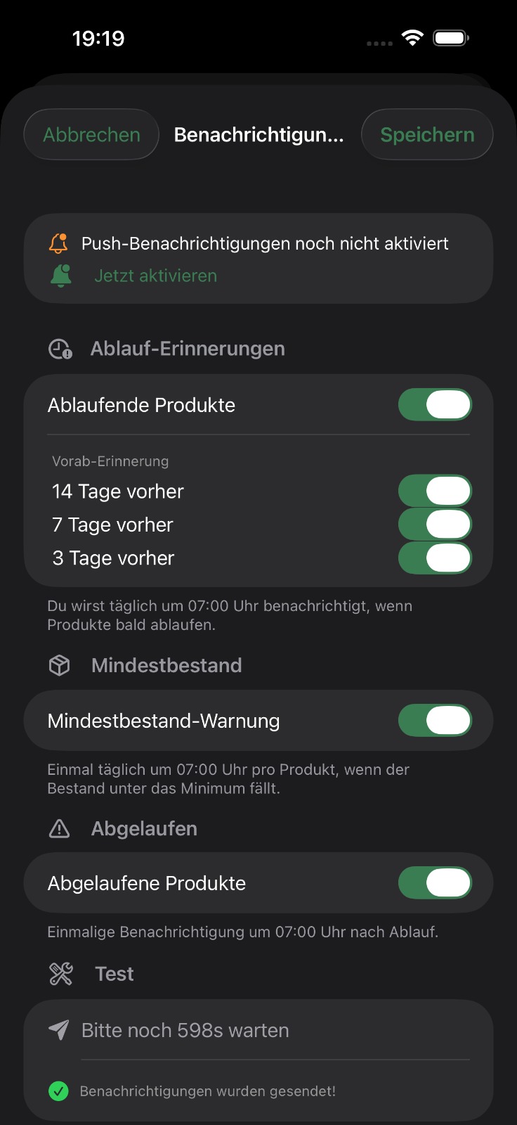Benachrichtigungen (Dark)