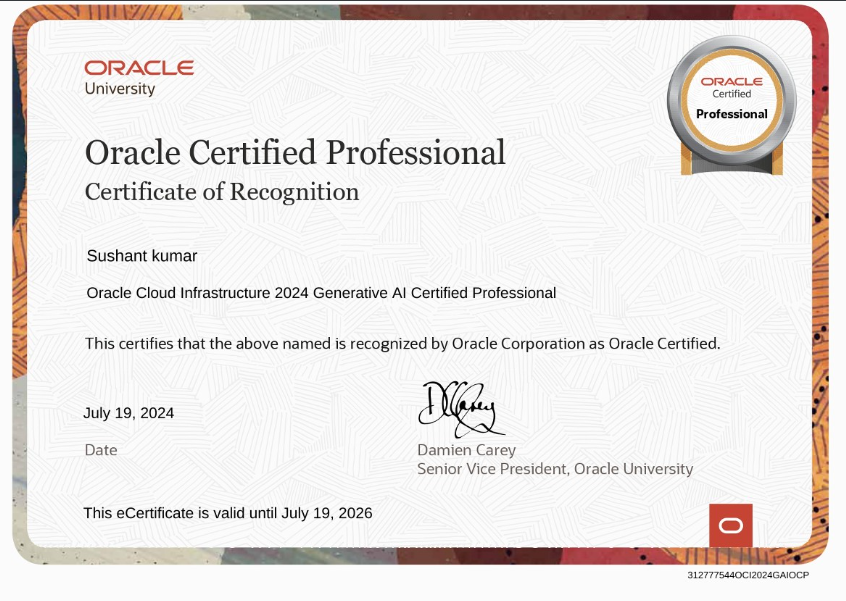 Oracle Certified Professional