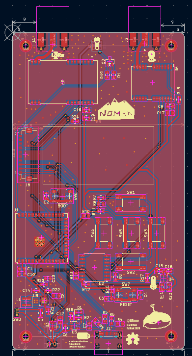 Nomad PCB layout
