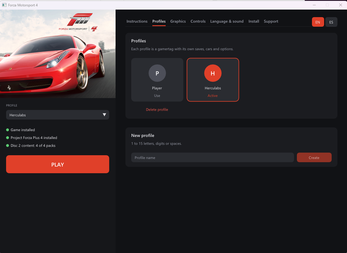 Local profile management