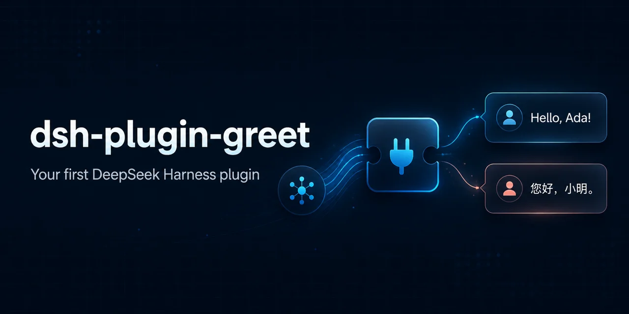 dsh-plugin-greet — Your first DeepSeek Harness plugin