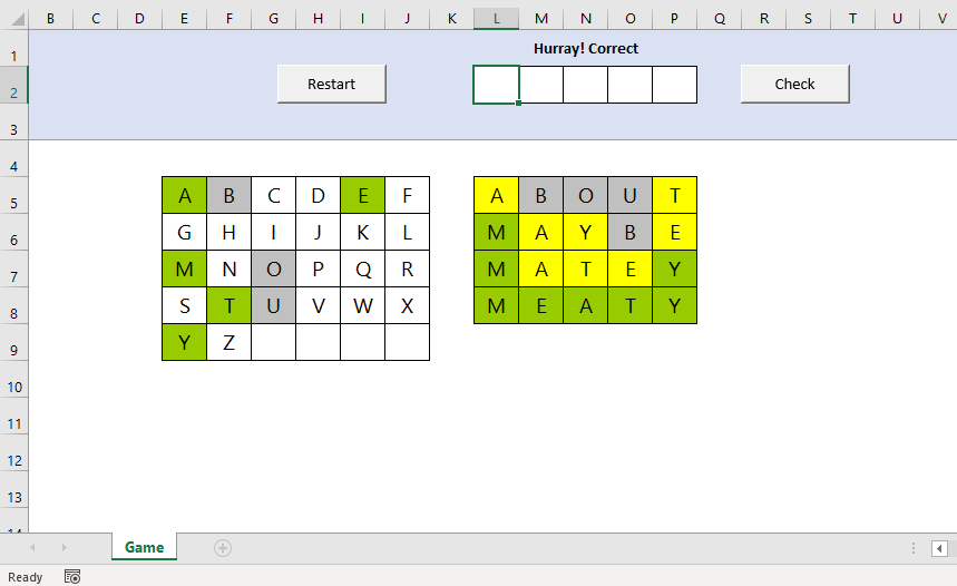 GitHub  0n4li/wordleforexcel Wordle For Excel