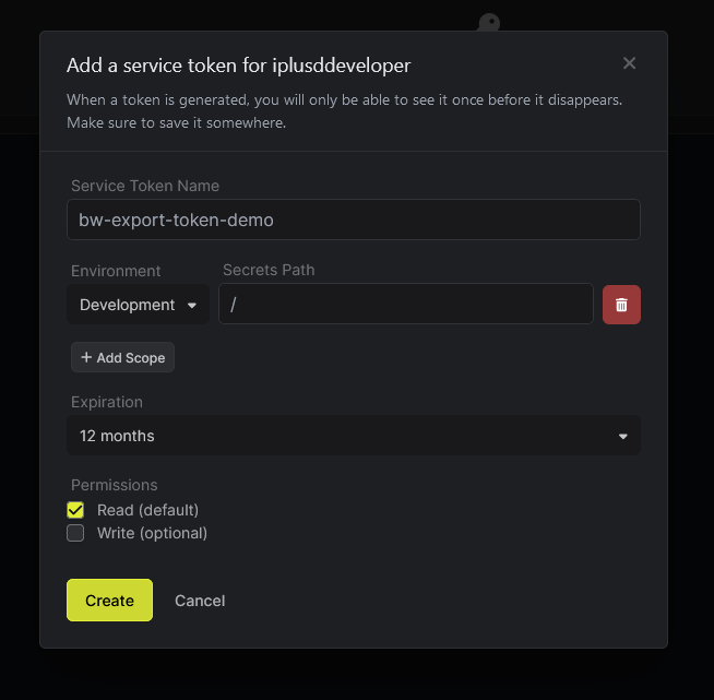 service token