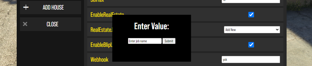 Config tab