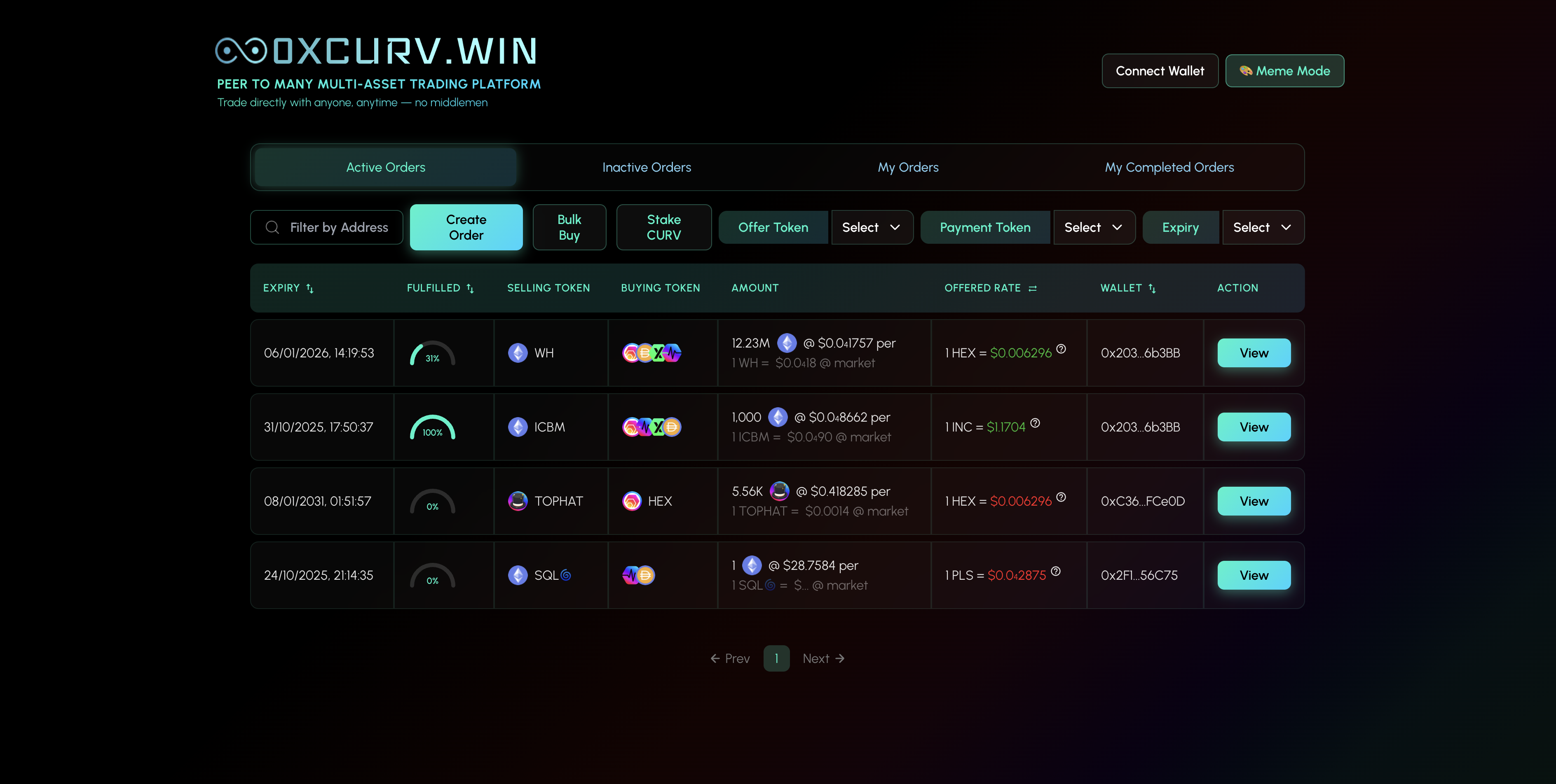 Asset Trading Preview
