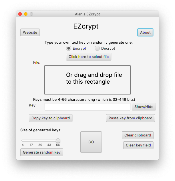 EZcrypt Screenshot