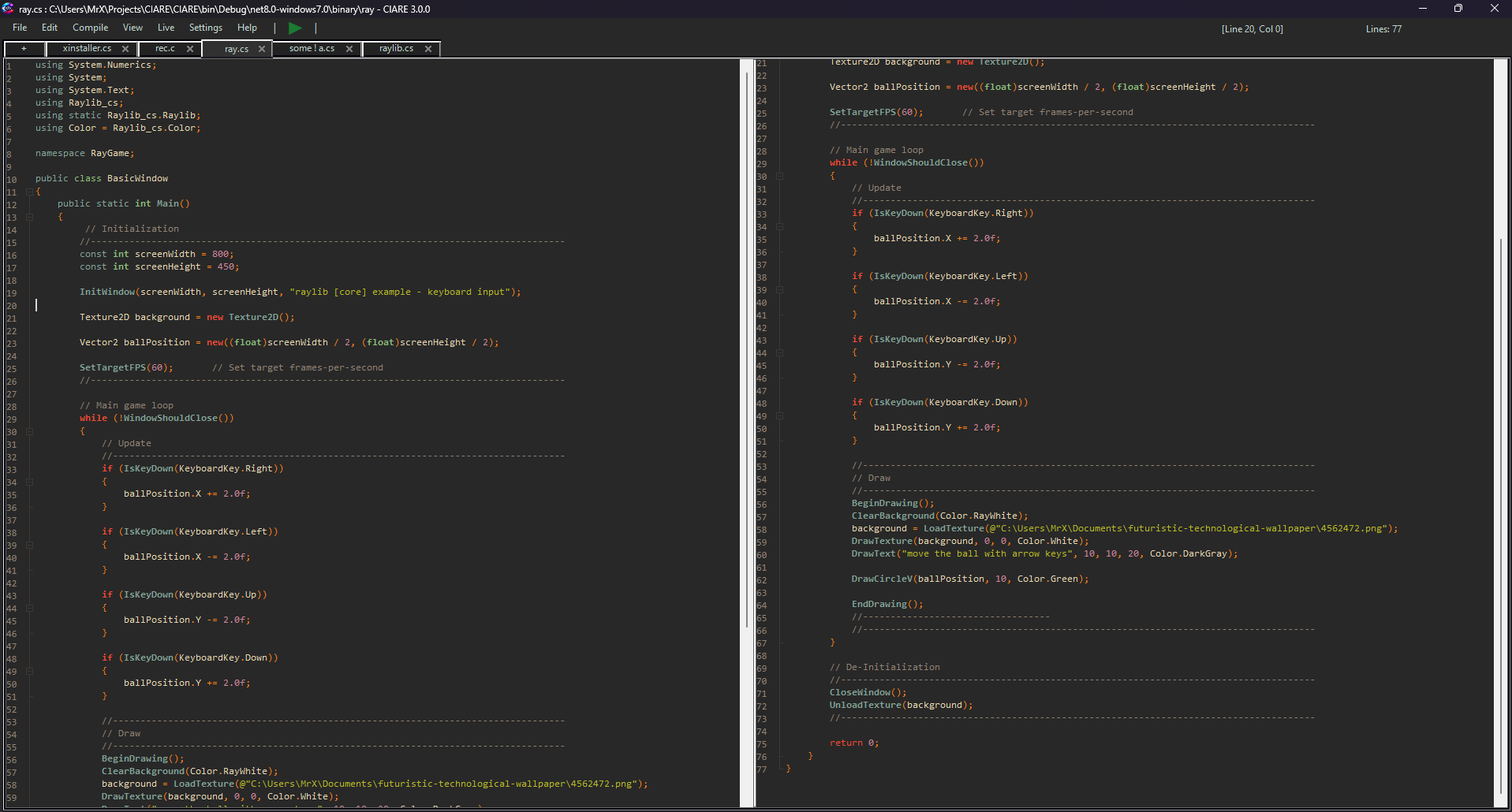 CIARE Editor