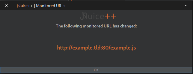 Change in Monitored URL