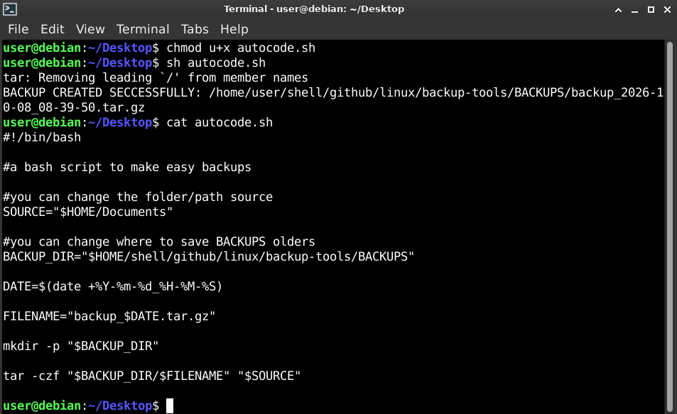 Automated Backup