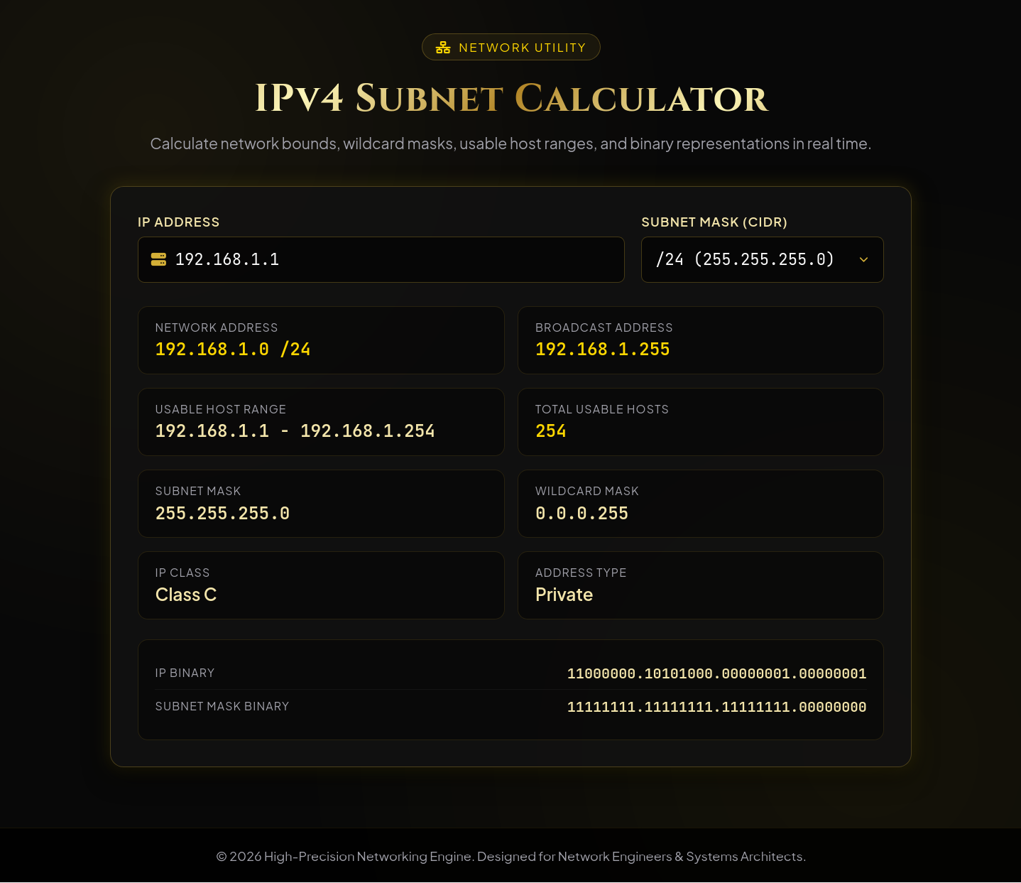IPv4 Subnet Calculator