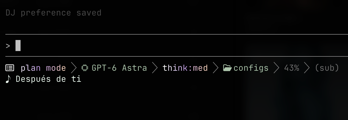 Minimal layout showing only the track title below the editor