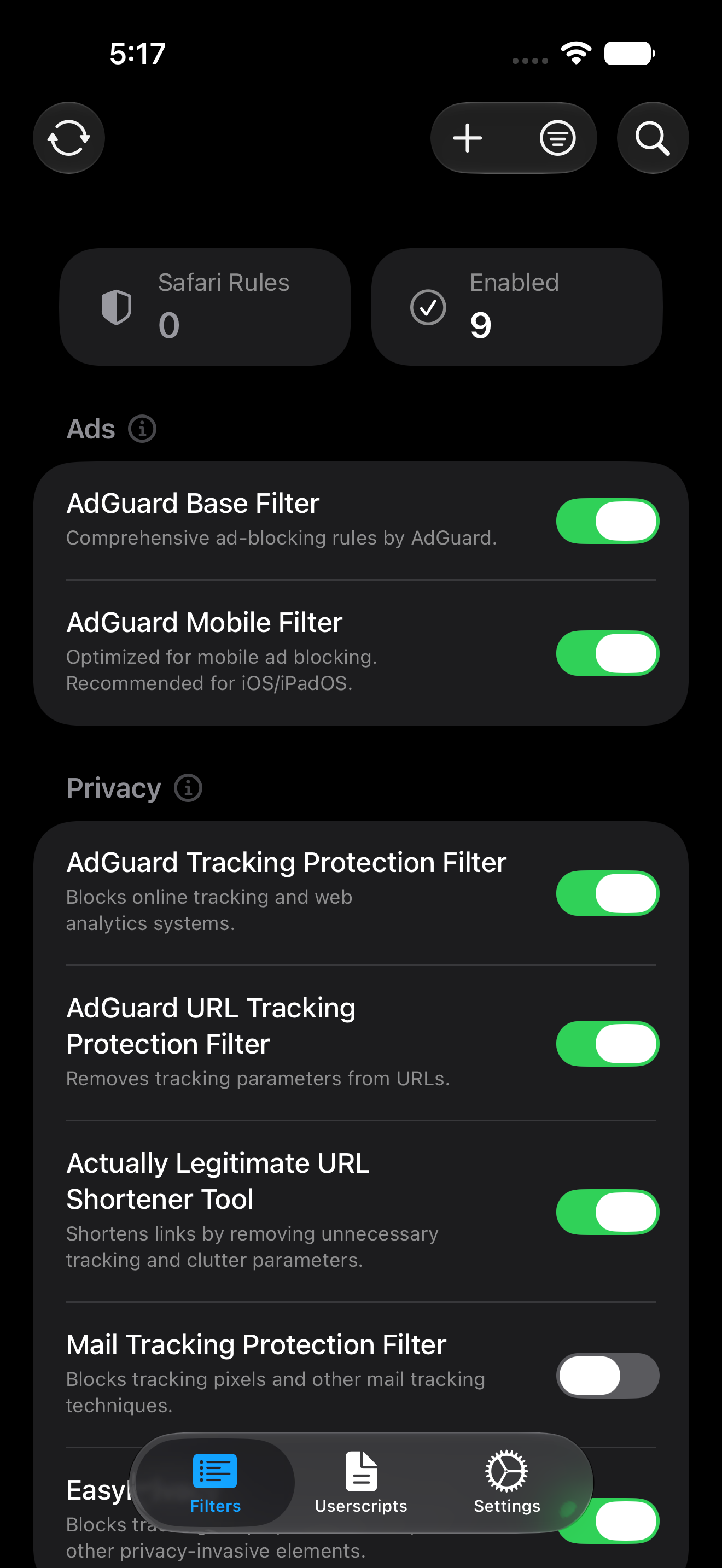 wBlock screenshot 1