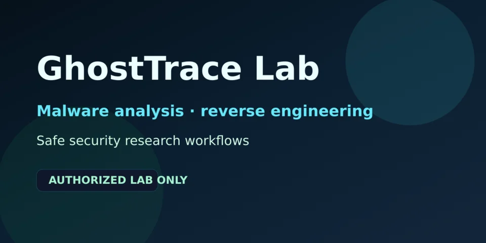 GhostTrace Lab project cover