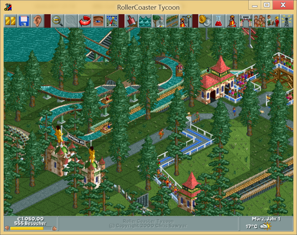 Screenshot of Roller Coaster Tycoon