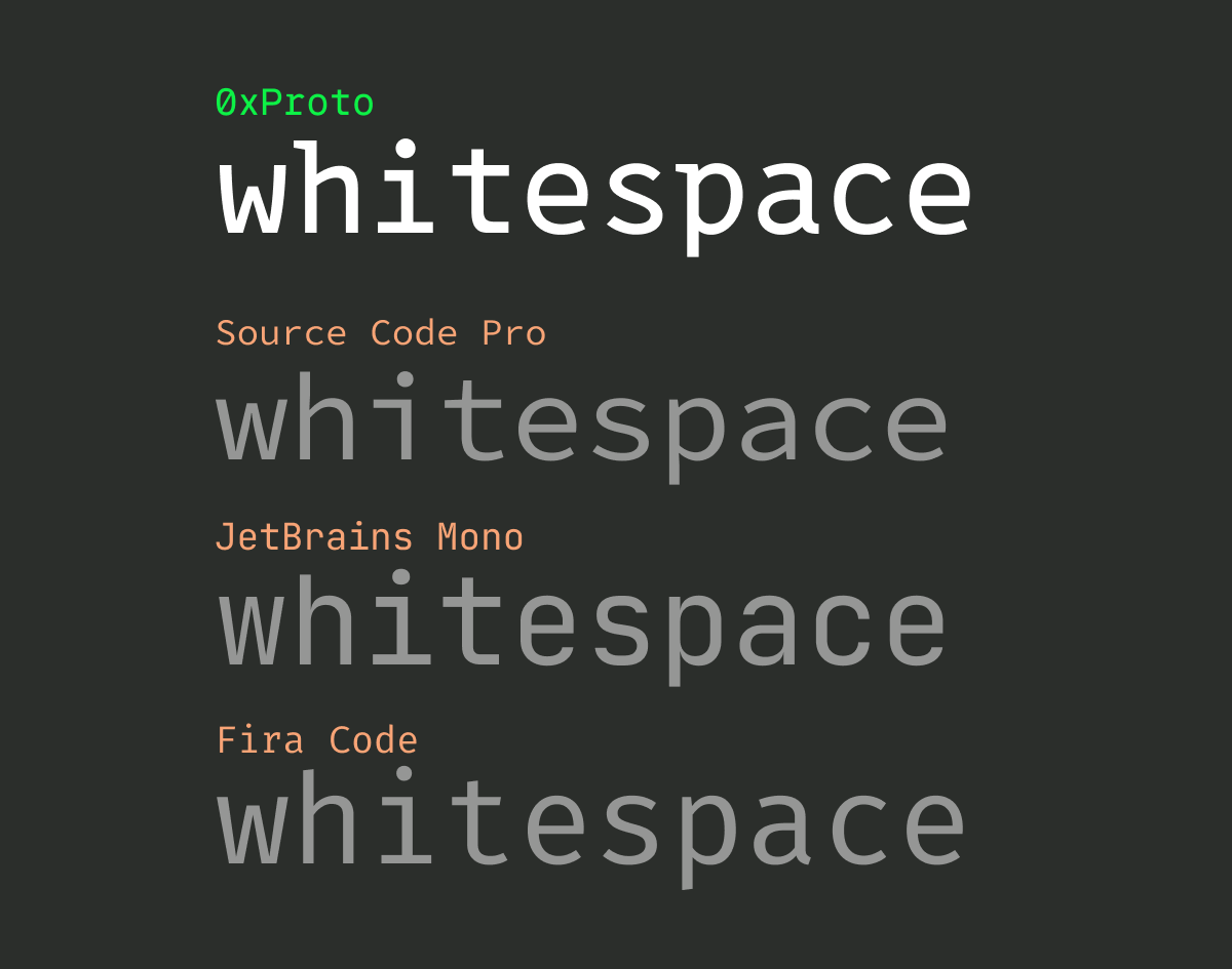 More whitespace