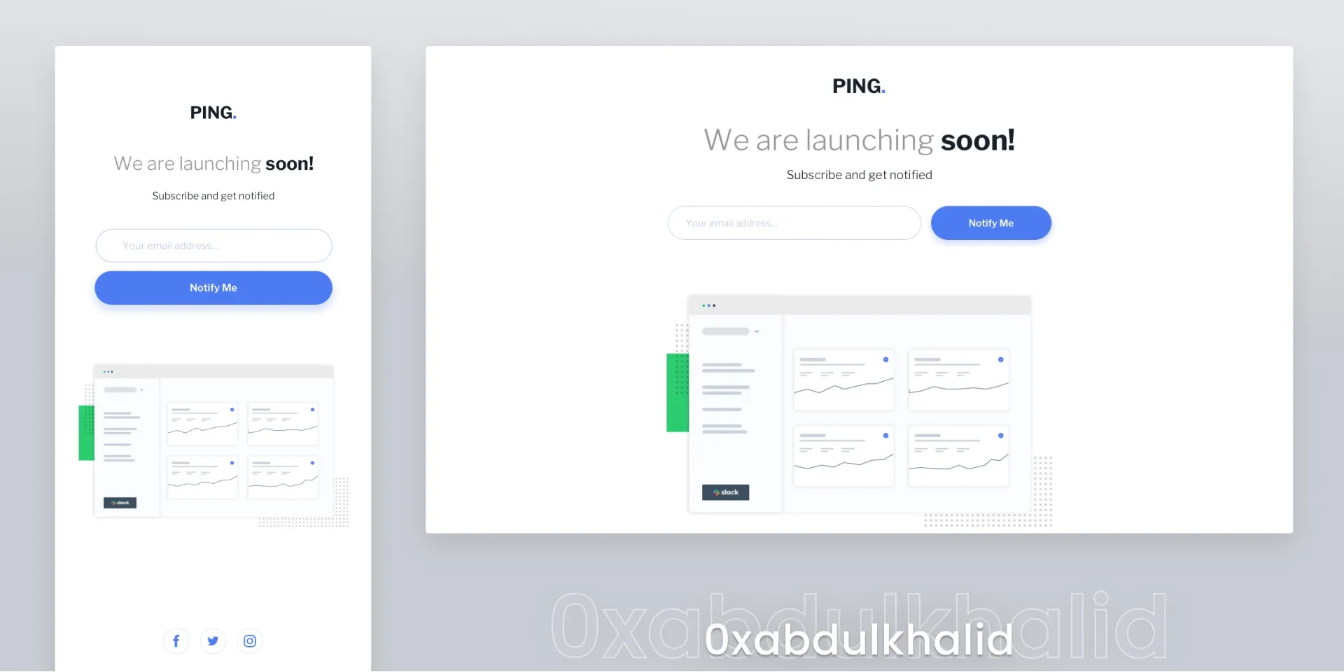 Ping coming soon page solution preview image