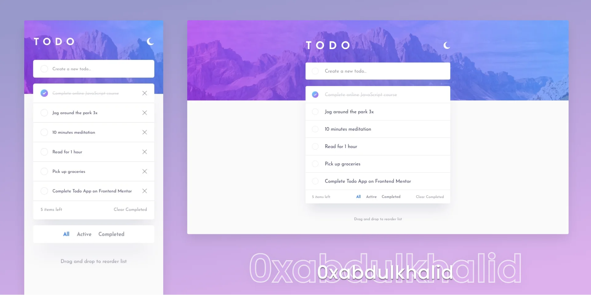 Todo App solution preview image
