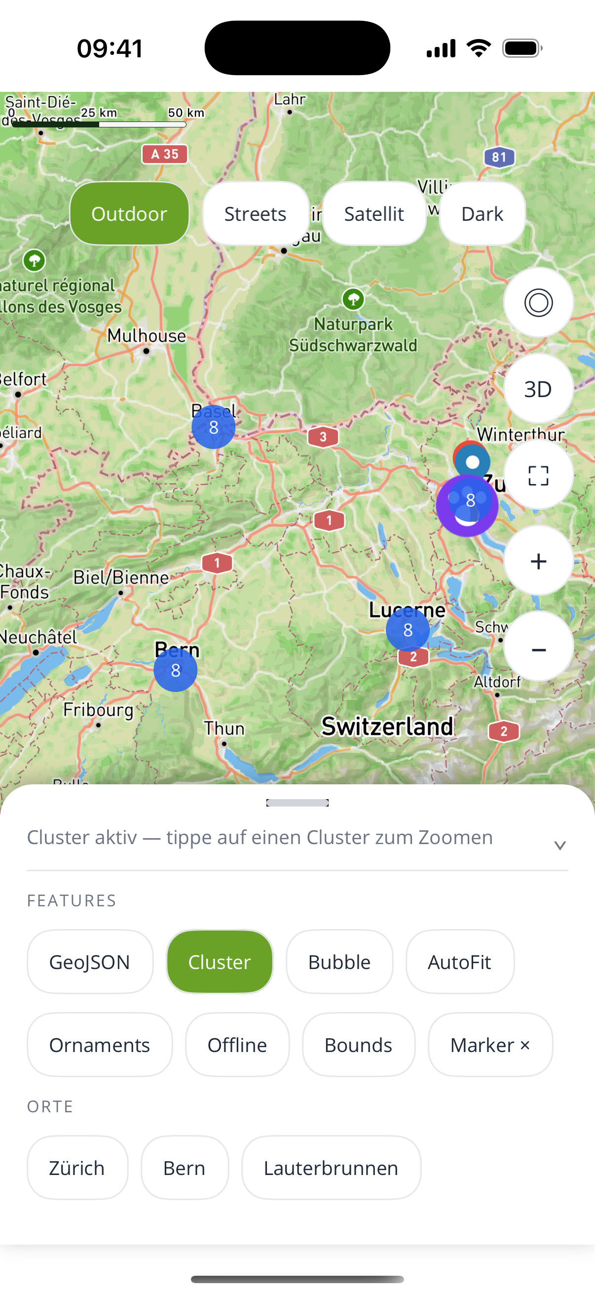 iOS clustering