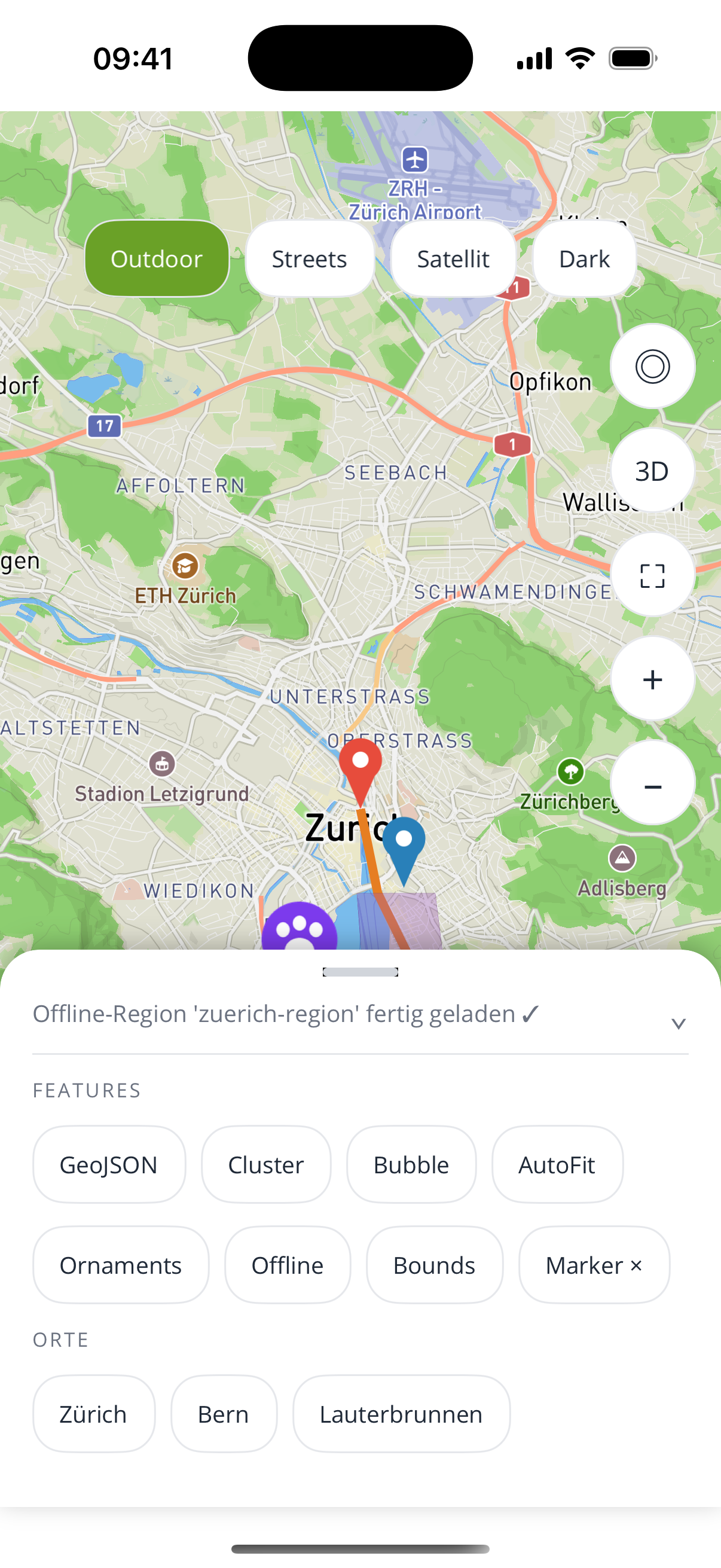 iOS offline region downloaded