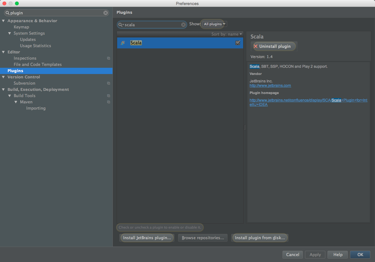 Scala Plugin