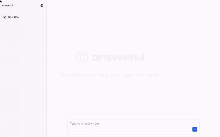 AnswerUI answering with a savings calculator, a dinner planner and a bill splitter