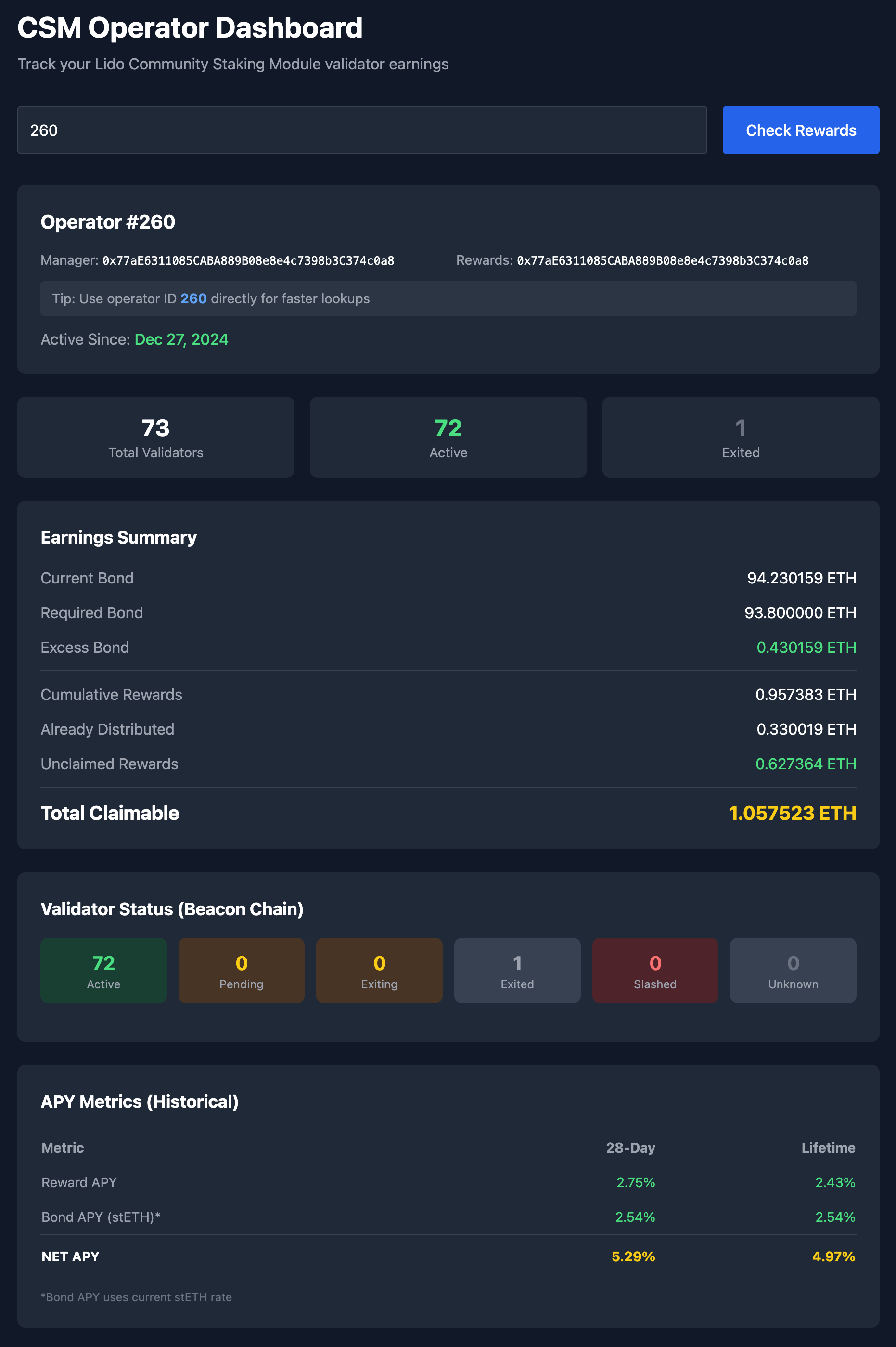 Web Dashboard