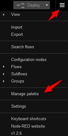 Install Manages Palette