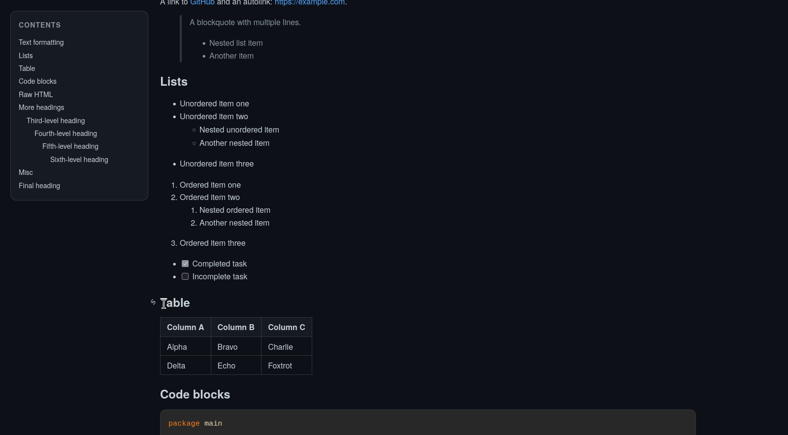 ghmd demo