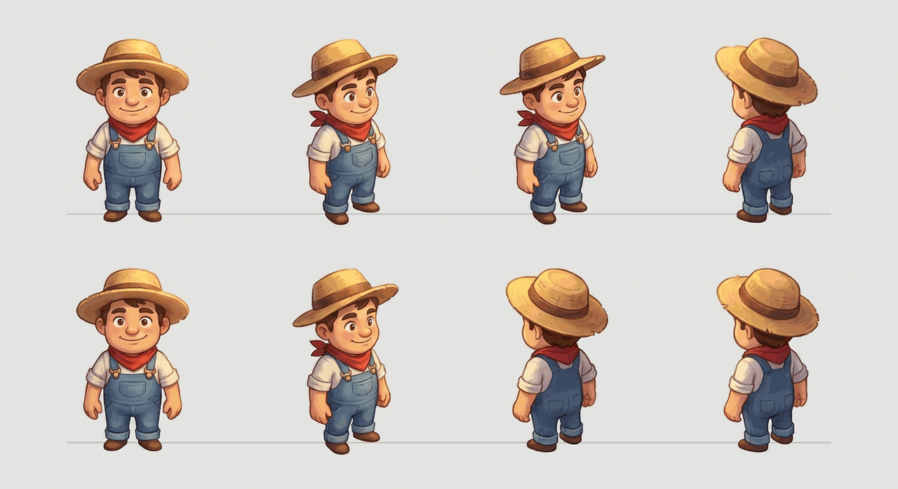 Isometric Character Sprites demo