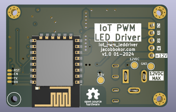 v1.0 PCB Render Back