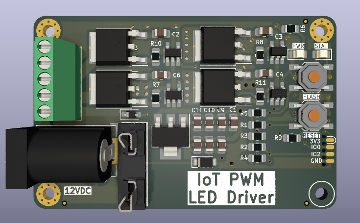 v1.0 PCB Render Front