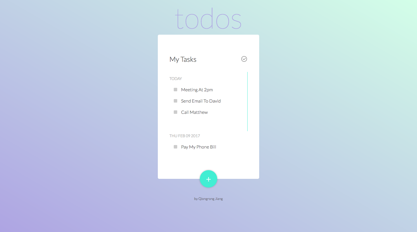 Screenshot of Todos