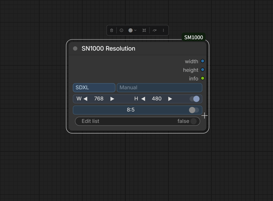 Resolution ratio lock