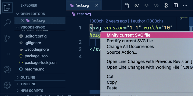 You can use commands from the context menu of editor view