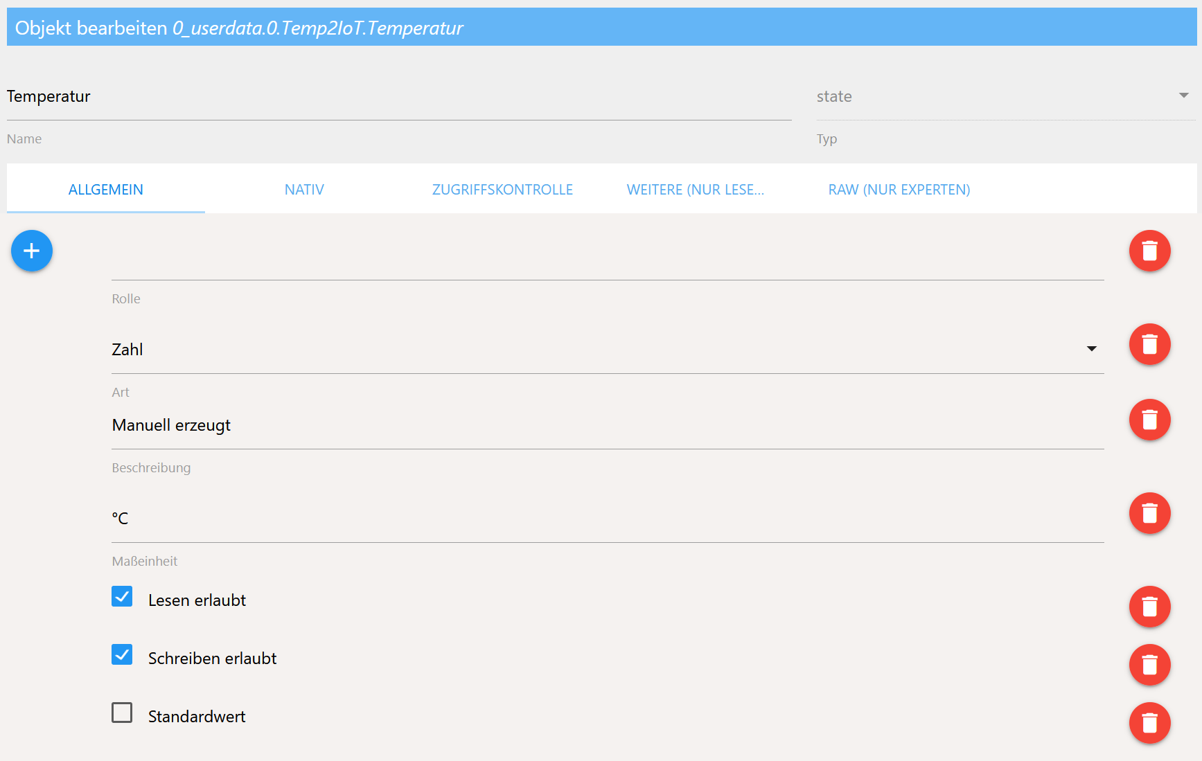 ioBroker objects