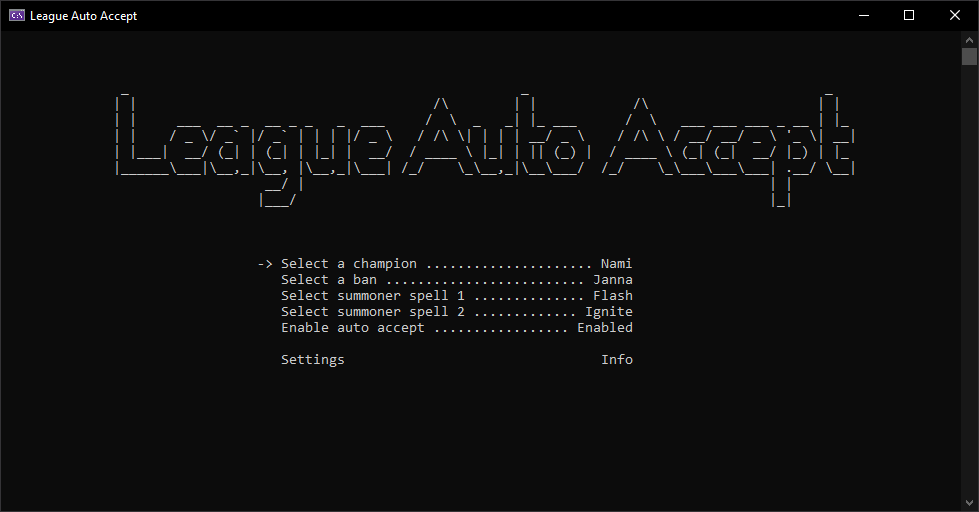 LeagueAutoAccept Screenshot