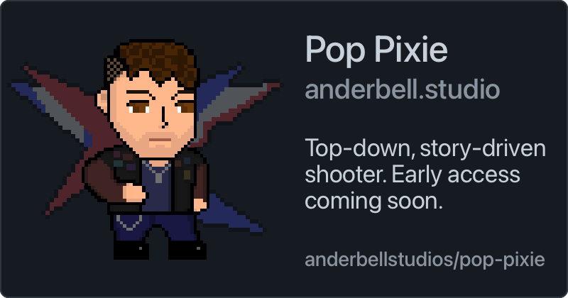 Pop Pixie / anderbell.studio / Top-down, story-driven shooter. Early access coming soon. / anderbellstudios/pop-pixie