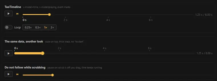 Воспроизведение: TaoTimeline ведёт usePlayback