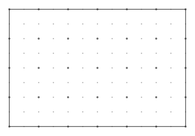 Dot grid with major dots every 2 steps