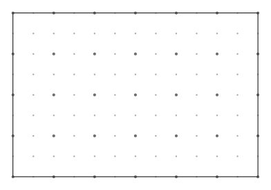 Dot grid with major dots every 2 steps